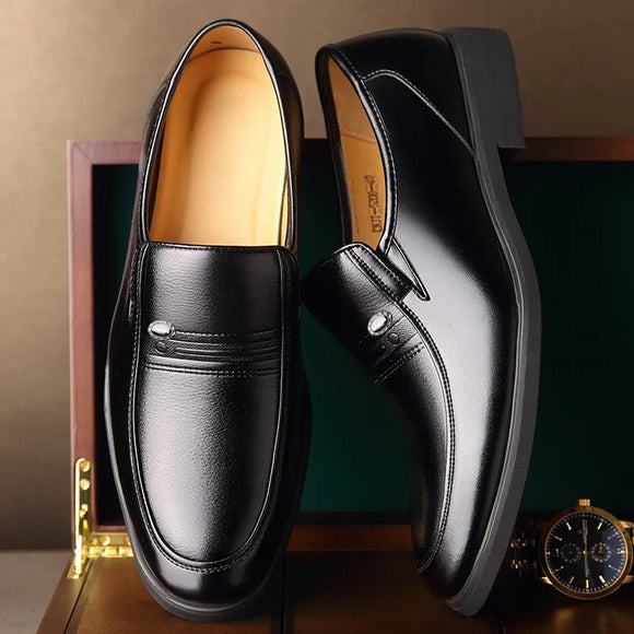 Split Leather Business Oxfords Shoes