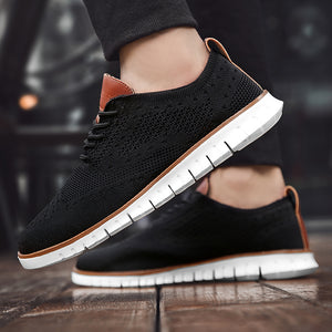 Invomall Lightweight Breathable Casual Knitted Mesh Men's Shoes