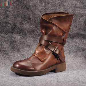 Invomall New Autumn Women's Winter Leather Boots