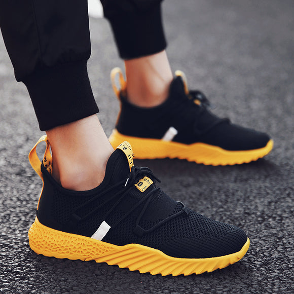 Invomall New Casual Shoes Men Breathable Sneakers
