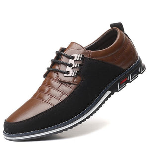 Invomall New Big Size Men's Oxfords Leather Shoes