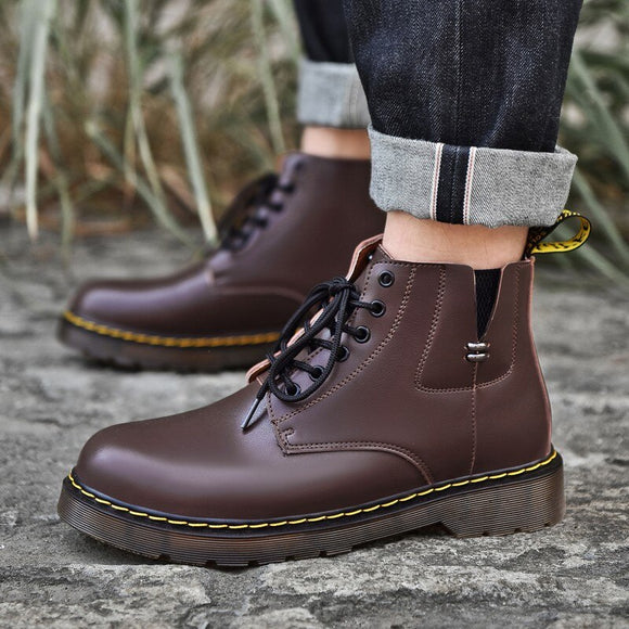 Invomall New British Style Waterproof Chelsea Boots