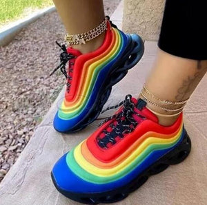 Invomall Ladies New Platform Sneakers