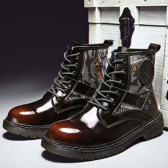 Designer Men's Genuine Leather Boots