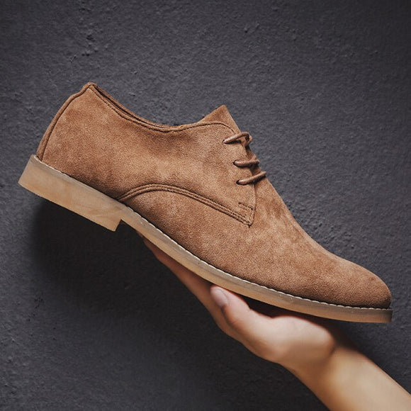 Male Suede Oxford Dress Shoes