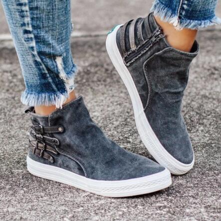 Invomall Spring Autumn Women's Comfortable Canvas Shoes