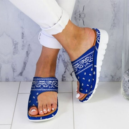 Invomall Women's Soft Clip Toe Sandals Slippers