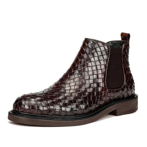 New Fashion Men's Braided Short Boots