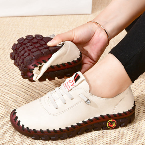 Women Platform Leather Loafers