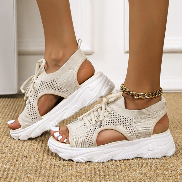 Women Thick-Soled Open Toe Beach Shoes