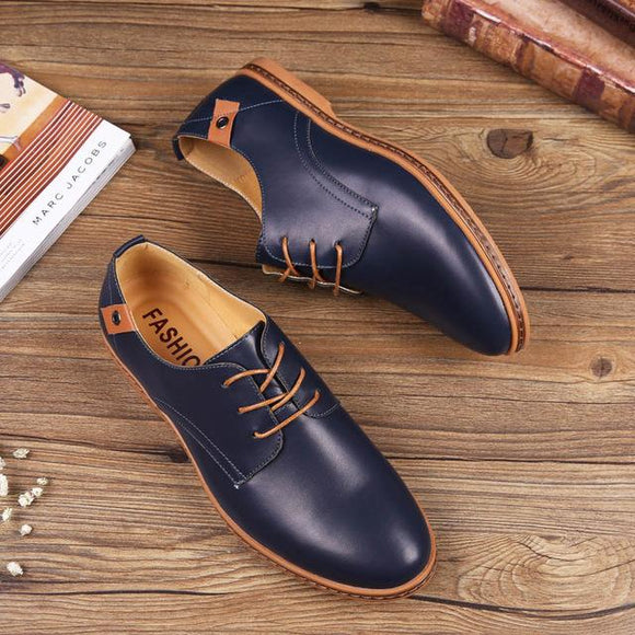 Invomall New Leather Comfortable Casual Men's Shoes