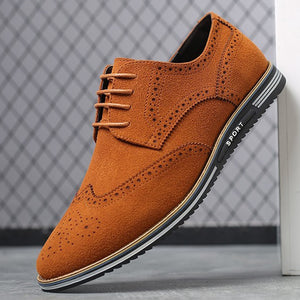 Invomall Genuine Leather Oxford Shoes