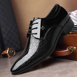 Fashion Black Leather Dress Shoes