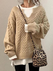 Ladies Lazy Style Sweater Pullover