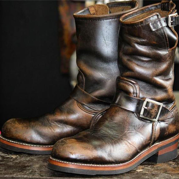 New Fashion Buckle Cowboy Boots