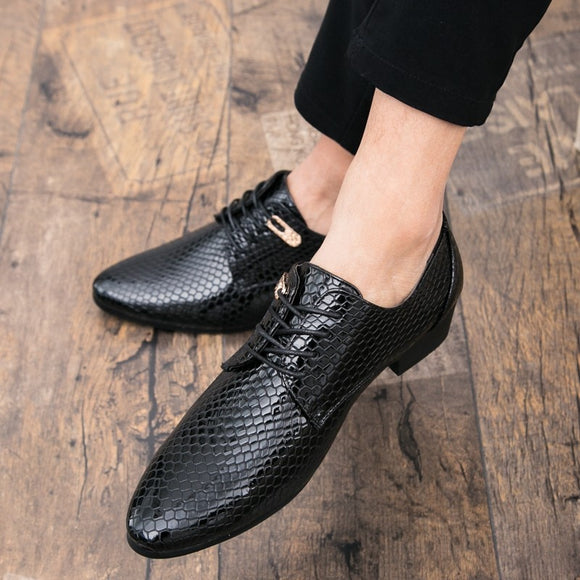 Men Oxfords Leather Dress Shoes
