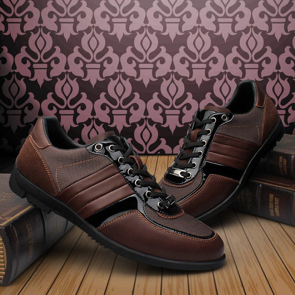 Genuine Leather Men Breathable Shoes