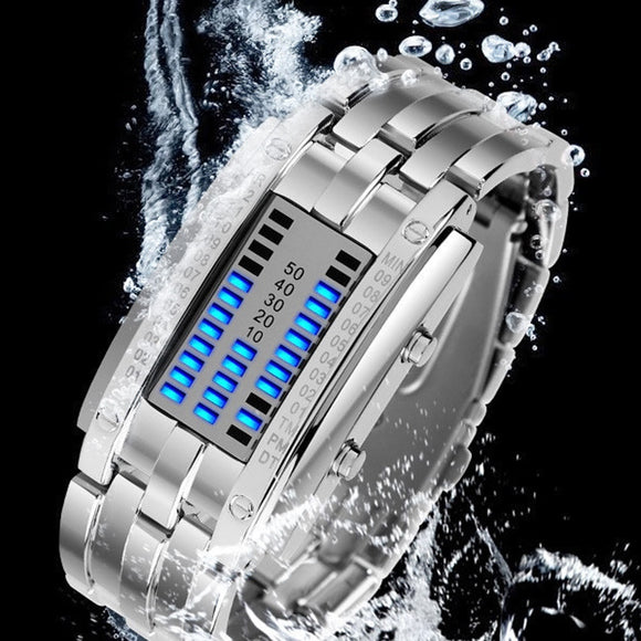Stainless Steel Luminous Electronic Watch