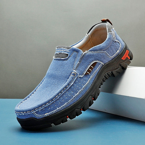 Outdoor Canvas Slip-on Walking Shoes