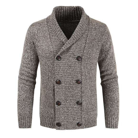 Invomall Men's Woolen Sweater Cardigan