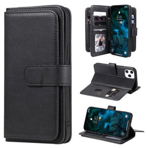 Invomall Luxury Flip Leather Wallet Case For iPhone