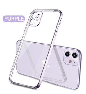 Invomall Ultra Thin Square Plating Frame Case For iPhone