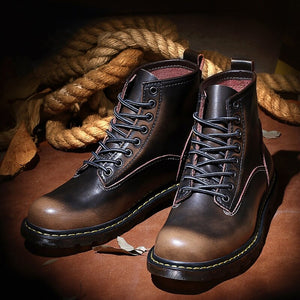 Fashion British Style Men's Leather Boots