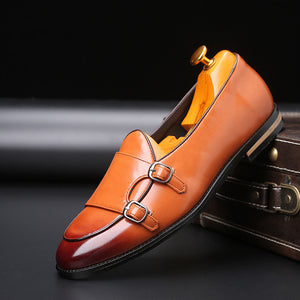 Invomall Men's Handmade Brogue Formal Oxford Shoes
