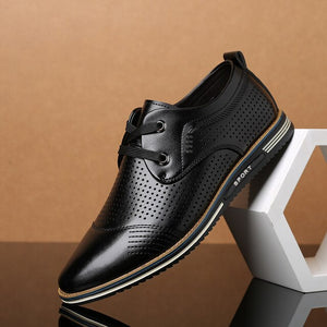 Invomall New Arrival Britsh Style Men's Casual Leather Shoes
