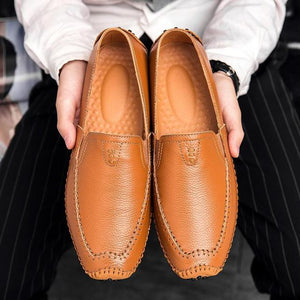 Outdoor Slip-On Leather Casual Shoes