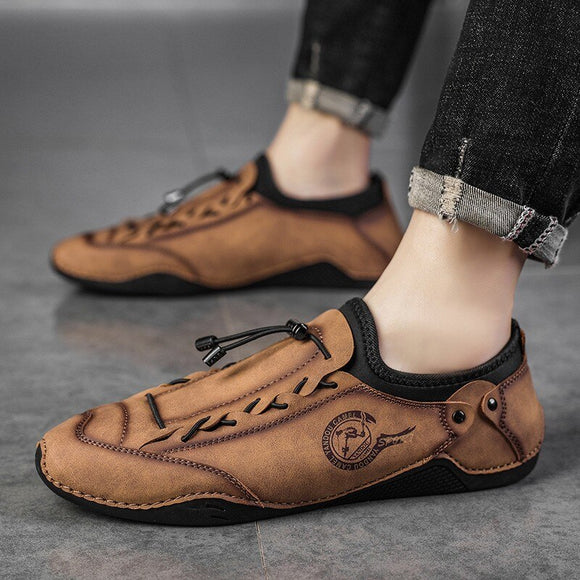 Fashion Slip-On Leather Casual Shoes