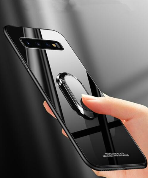 Invomall Tempered Glass Magnetic Ring Holder Case For Samsung Galaxy S10 Lite S10e