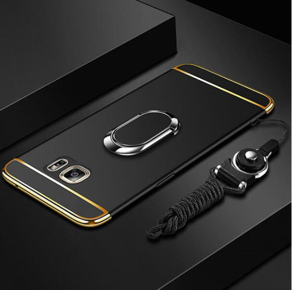Invomall Luxury Magnetic Ring Ultra Thin Phone Case For Samsung Galaxy