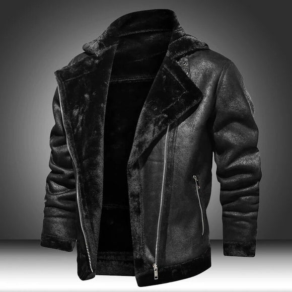 Invomall Men's Faux Leather Cowboy Jackets