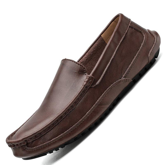 Genuine Leather Male Driving Shoes