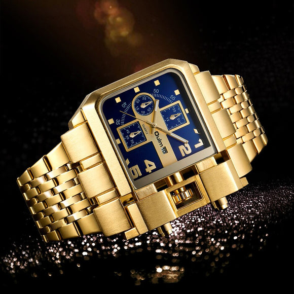 Luxury Golden Stainless Steel Watch