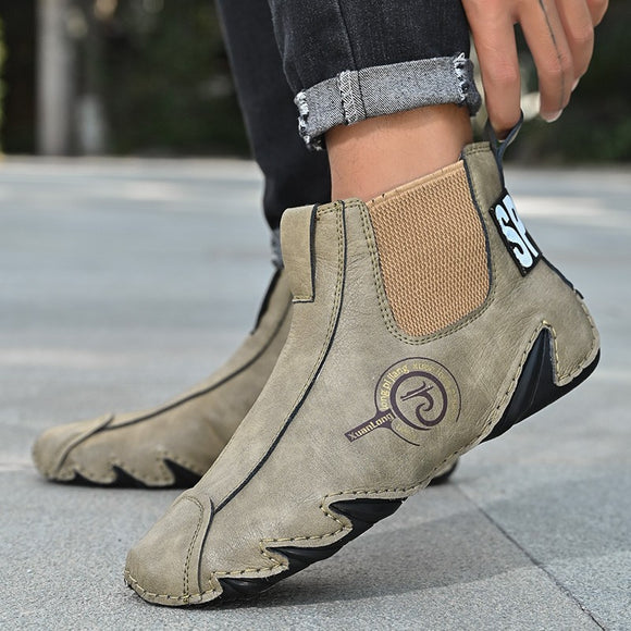 Handmade Outdoor Men's Ankle Boots
