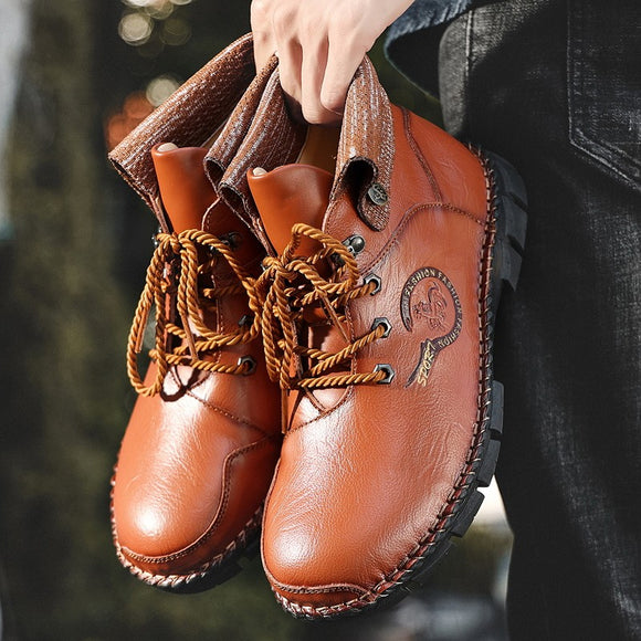 Fashion Men's Retro Leather Boots