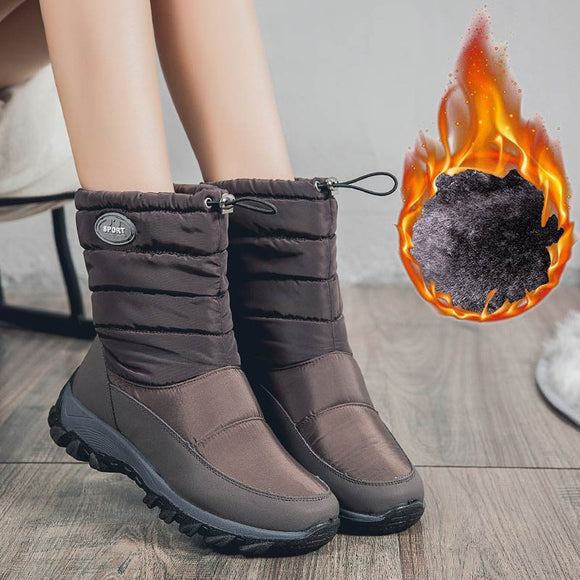 Invomall Ladies High Quality Warm Snow Boots