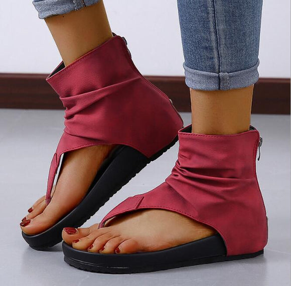 Invomall Ladies Clip Toe Gladiator Sandals