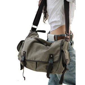 Invomall Large Capacity Vintage Canvas Bags