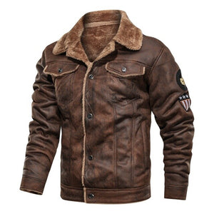 Invomall Men's Motorcycle Leather Jackets