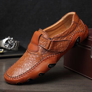 Invomall Luxury Genuine Leather Men's Casual Loafers