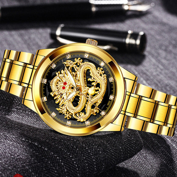 Luxury Golden Dragon Watches
