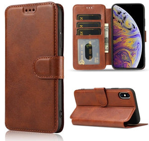 Invomall Luxury Leather Wallet Flip Cover For iPhone