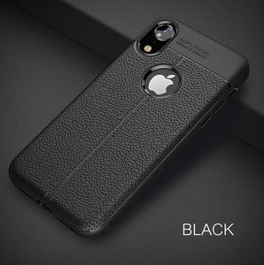 Invomall Luxury Litchi Leather Phone Case For iPhone
