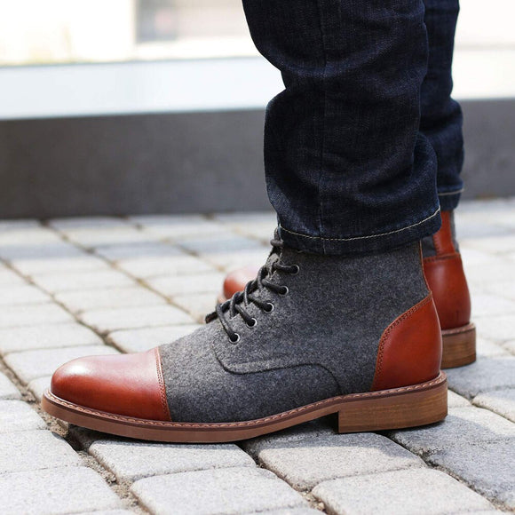 Autumn Winter Casual Lace Up Boots