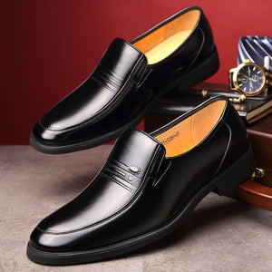 Split Leather Business Oxfords Shoes