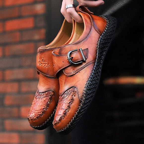 Invomall Men's Fashion Comfortable Leather Loafers