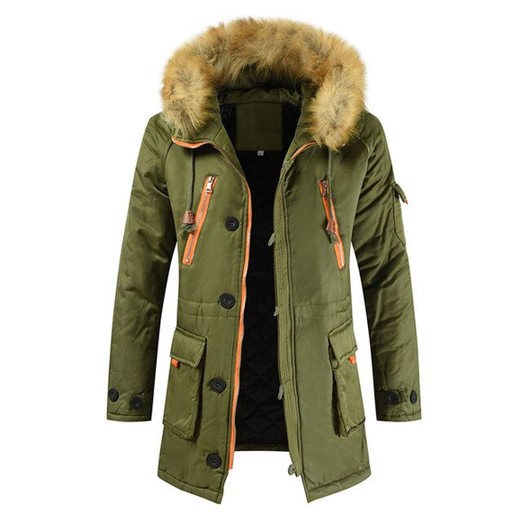Invomall Men's Warm Winter Parka Coat Jacket